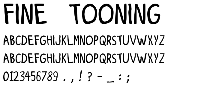 Fine _Tooning font
